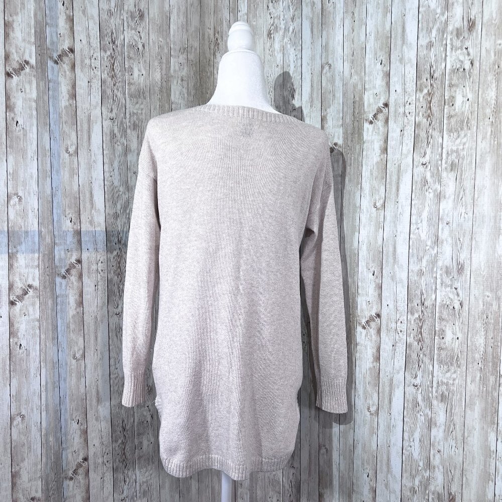 Women's Old Navy Long Sleeve Sweater | Beige | Boat Neck Top | Size Small - Picture 4 of 13